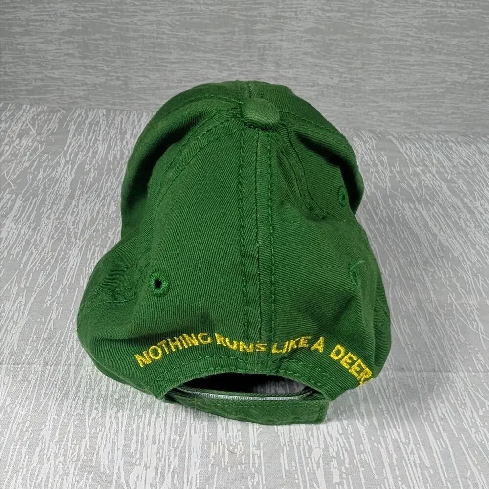 John Deere Adjustable Strap Baseball Hat Green Owners Edition